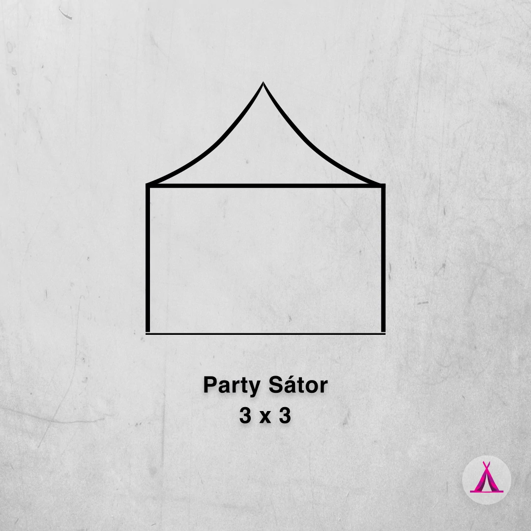 3x3 Party Sátor